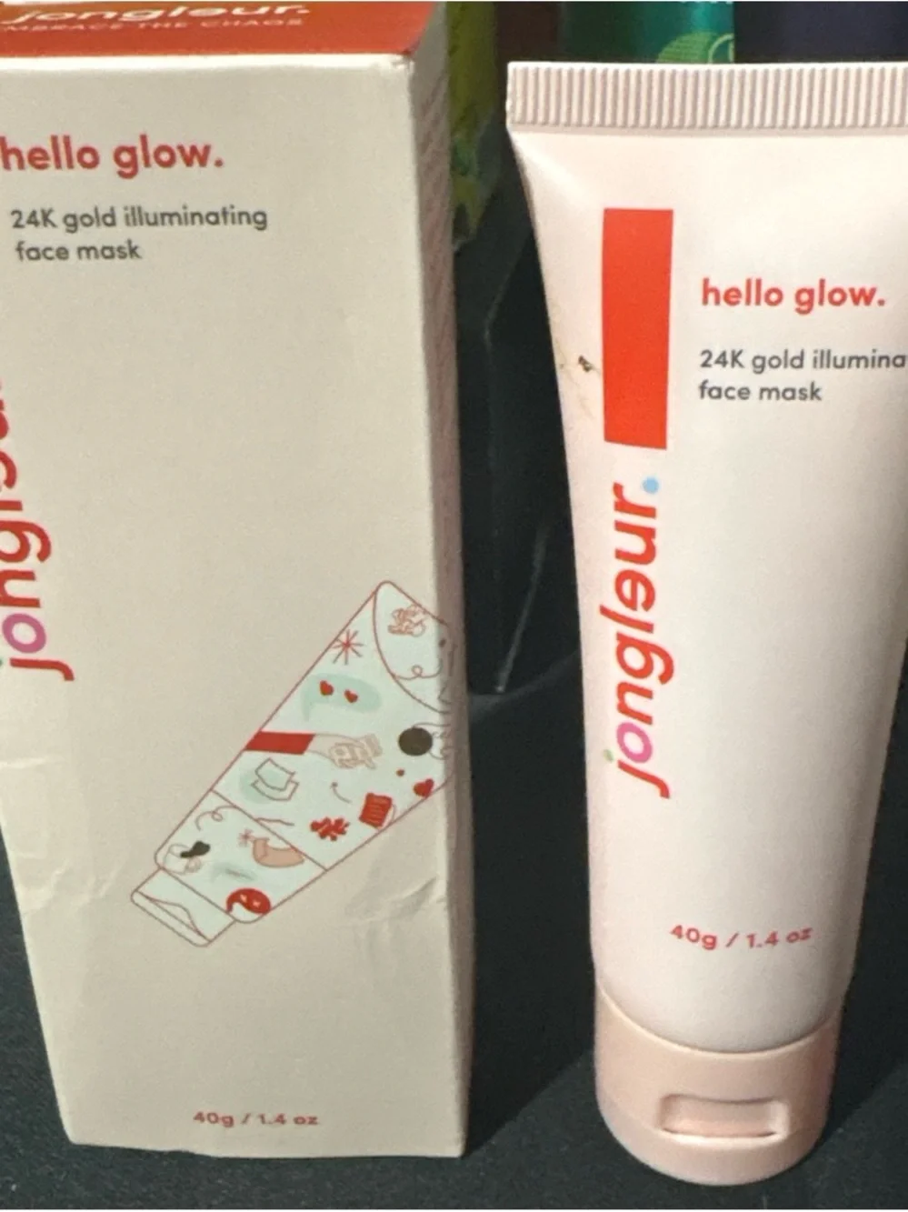 Hello Glow 24K Gold Illuminating Face Mask - Pink